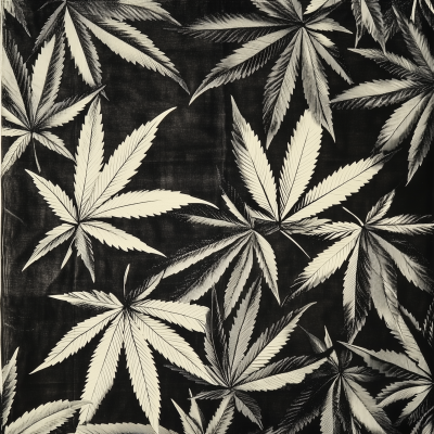 Geometric Marijuana Tapestry