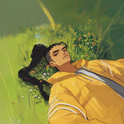 Serene Young Man