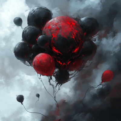 Red and Black Air Elemental