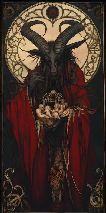 Baphomet as Krampus