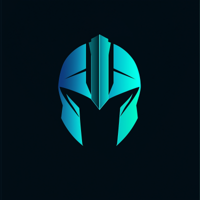 Minimalist Corinthian Helmet Logo