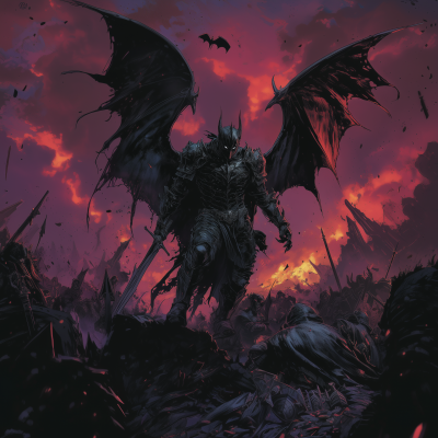 Demon Warlord in Battle