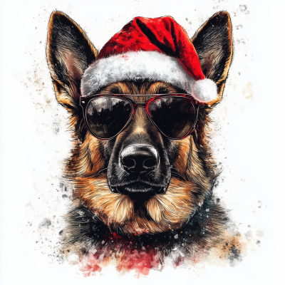 Holiday German Shepherd
