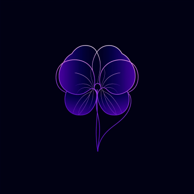 Violet Pansy Logo