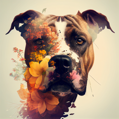 Double Exposure of a Brindle