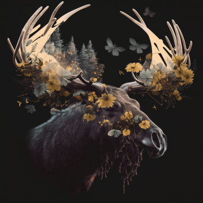Moose Antlers in Bloom
