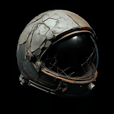 Cracked Astronaut Helmet