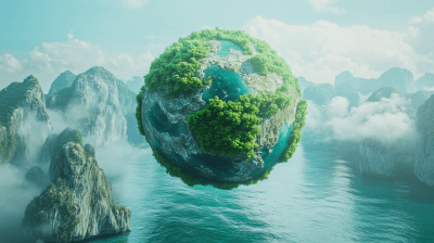 Floating Globe of Ha Long Bay