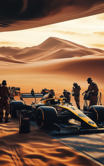Pit Stop at Sunset