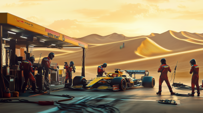 Pit Stop at Sunset