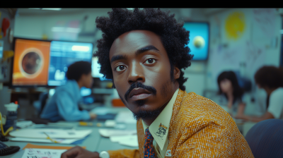 Retro Desk Scene
