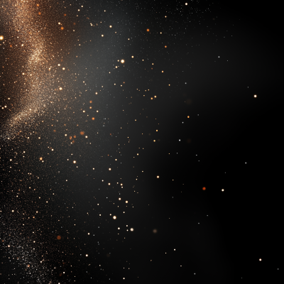Sparkling Lights on Black Background