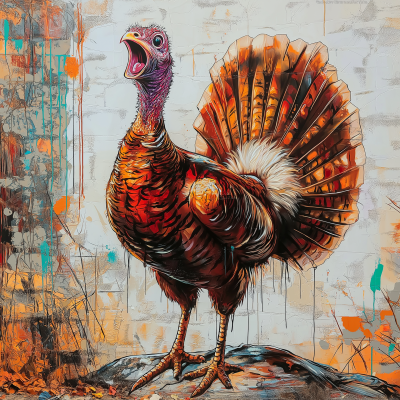 Urban Turkey on Mountaintop