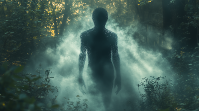 Mysterious Figure in the Forest