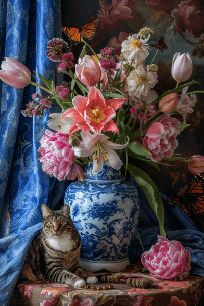 Asian Motif Flower Arrangement