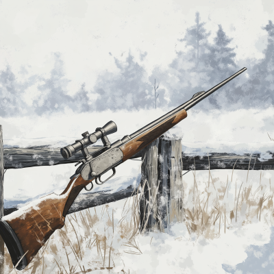 Rifle in the Snow