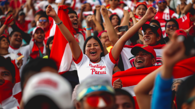 Passionate Fans Supporting Peru