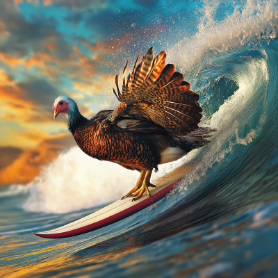 Thanksgiving Surfing Turkey