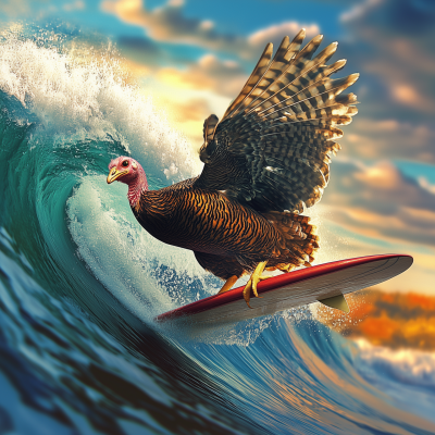 Thanksgiving Surfing Turkey