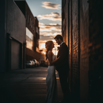 Urban Sunset Wedding