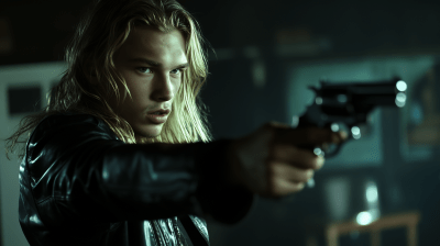 Young Man with Revolver