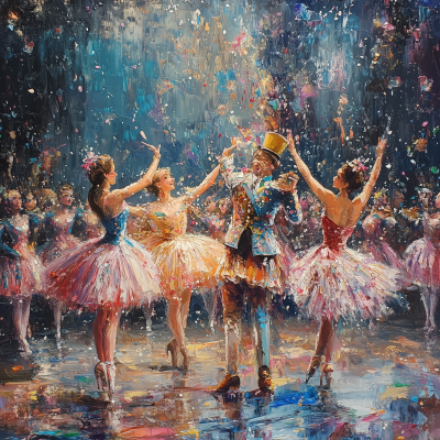 The Nutcracker Ballet Painting