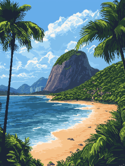 Pixel Art Beach