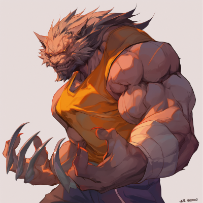 Anime Beast Character