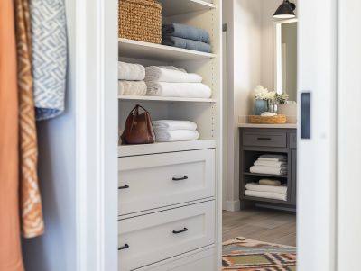 Bright Organized Closet