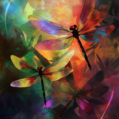 Colorful Dragonflies