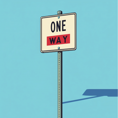 One Way Street Sign