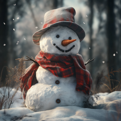 Realistic Snowman