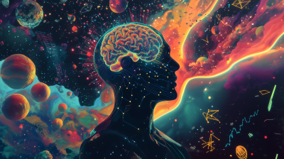 Futuristic Brain Figure