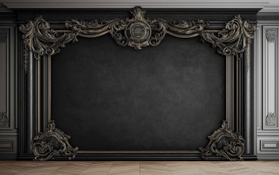 Vintage Black Room Wall Background