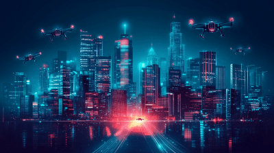 Futuristic City Skyline