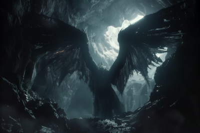 Shadowy Monster in Cave