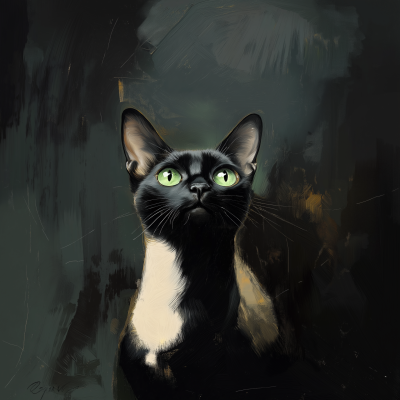 Siamese Cat Portrait