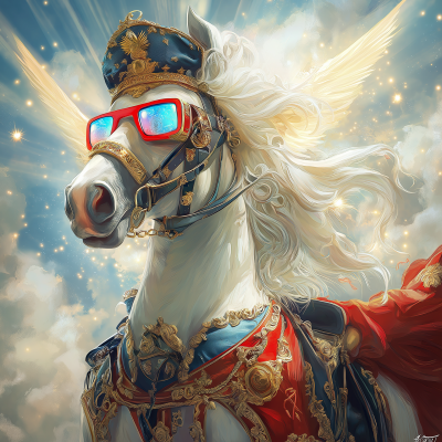 Surreal Horse and Human