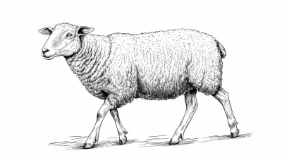 Sheep Coloring Page