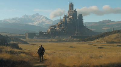 Post-Apocalyptic Fantasy Landscape