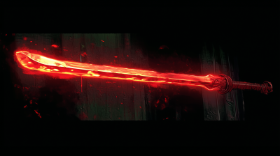 Glowing Red Sword