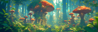 Enchanted Mushroom Forest