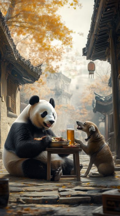 Panda and Dog Hotpot