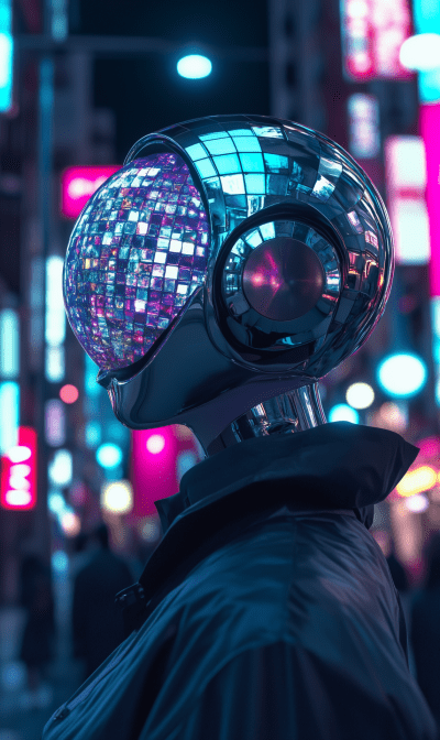 Futuristic Cyberpunk Android