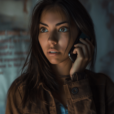 Woman Speaking on Cell Phone