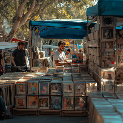 Vibrant Vinyl Booth