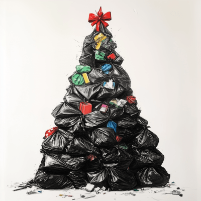 Charcoal Christmas Tree