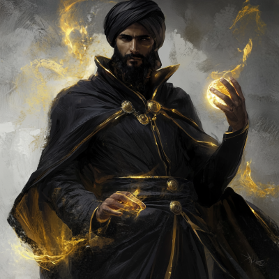 Portrait of an Elderly Arab Man