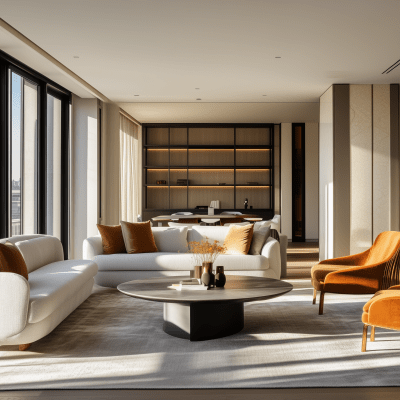 Elegant Luxury Apartment Lounge