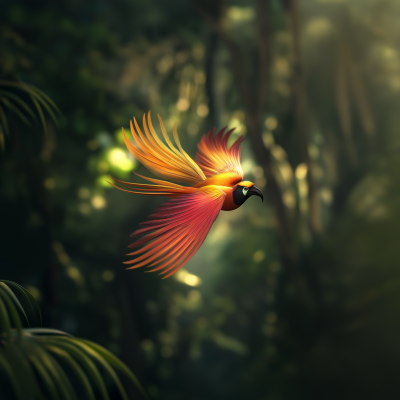 Animated Bird of Paradise